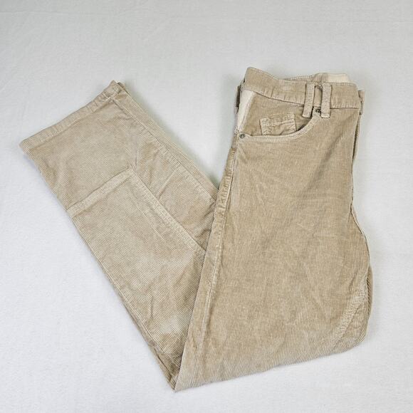We The Free People Revolve Risk Taker Cord Jeans Corduroy Birch Beige 29 ALTERED - Picture 8 of 15